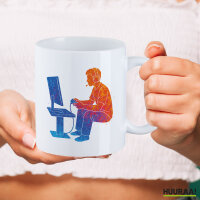 Kaffeetasse Gaming bunte Silhouette 330ml