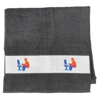 Handtuch Gaming bunte Silhouette 50x100cm