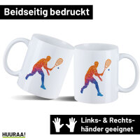 Kaffeetasse Squash bunte Silhouette 330ml