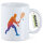 Kaffeetasse Squash bunte Silhouette 330ml