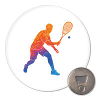 Magnet Squash bunte Silhouette 59mm Kühlschrankmagnet Flaschenöffner