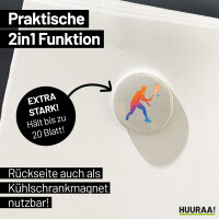 Magnet Squash bunte Silhouette 59mm Kühlschrankmagnet