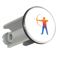 Waschbeckenstöpsel Bogenschießen bunte...