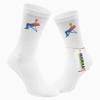Unisex Socken Fitness Training Bench Press bunte Silhouette Größe 37/46 White Motiv Tennissocken