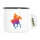 Emaille Tasse Polo Spieler bunte Silhouette 300ml Vintage Emaille Becher