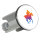 Waschbeckenstöpsel Polo Spieler bunte Silhouette 4cm Abflussstopfen