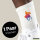 Unisex Socken Polo Spieler bunte Silhouette Größe 37/46 White Motiv Tennissocken