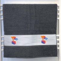 Handtuch Parkour Freerunning bunte Silhouette 50x100cm