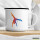 Emaille Tasse Capoeira bunte Silhouette 300ml Vintage