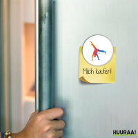 Magnet Capoeira bunte Silhouette 59mm Kühlschrankmagnet