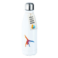 Edelstahl-Trinkflasche Capoeira bunte Silhouette 500ml Wasserflasche