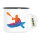Emaille Tasse Canoeing Kajakfahren bunte Silhouette 300ml Vintage Emaille Becher