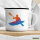 Emaille Tasse Canoeing Kajakfahren bunte Silhouette 300ml Vintage Emaille Becher