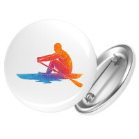 Button Rudern bunte Silhouette rund