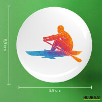 Button Rudern bunte Silhouette