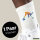 Unisex Socken Curling bunte Silhouette Baumwolle