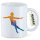 Kaffeetasse Eiskunstlauf bunte Silhouette 330ml