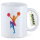 Kaffeetasse Cheerleading bunte Silhouette 330ml