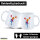 Kaffeetasse Cheerleading bunte Silhouette 330ml