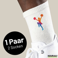 Unisex Socken Cheerleading bunte Silhouette Baumwolle