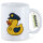 Kaffeetasse Quietscheente Polizei Comic Gummiente 330ml