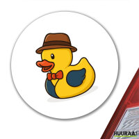 Aufkleber Quietscheente Verkauf Comic Gummiente 10cm