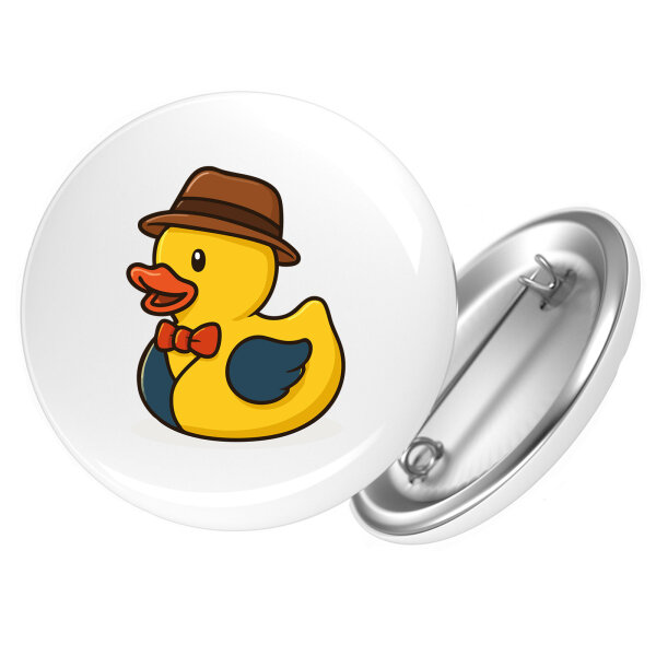 Button Quietscheente Verkauf Comic Gummiente rund