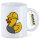 Kaffeetasse Quietscheente Industrie Comic Gummiente 330ml