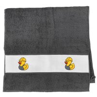 Handtuch Quietscheente Industrie Comic Gummiente 50x100cm