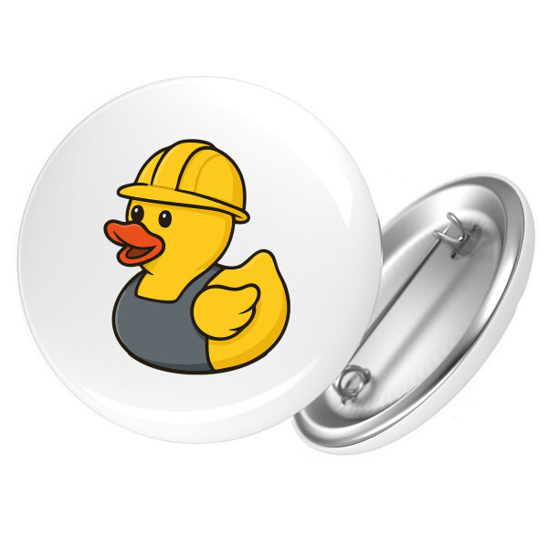 Button Quietscheente Industrie Comic Gummiente