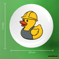 Button Quietscheente Industrie Comic Gummiente