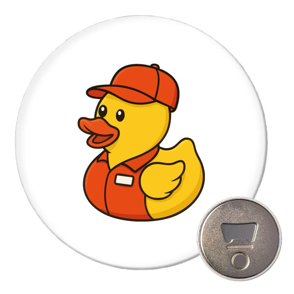 Magnet Quietscheente Einzelhandel Comic Gummiente 59mm Kühlschrankmagnet Flaschenöffner