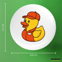 Button Quietscheente Einzelhandel Comic Gummiente