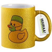 Glitzertasse Quietscheente Gesundheits- und Krankenpflege...