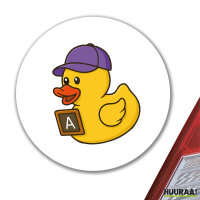 Aufkleber Quietscheente Erziehung Comic Gummiente 10cm
