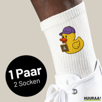 Unisex Socken Quietscheente Erziehung Comic Gummiente...