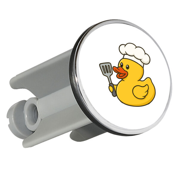 Waschbeckenstöpsel Quietscheente Küche Comic Gummiente 4cm