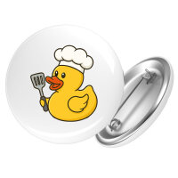 Button Quietscheente Küche Comic Gummiente