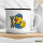 Emaille Tasse Quietscheente Mechatronik Comic Gummiente 300ml Vintage