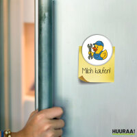 Magnet Quietscheente Mechatronik Comic Gummiente 59mm...