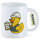 Kaffeetasse Quietscheente Bauingenieurwesen Comic Gummiente 330ml