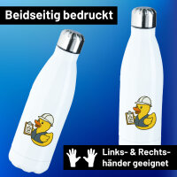 Edelstahl-Trinkflasche Quietscheente Bauingenieurwesen...