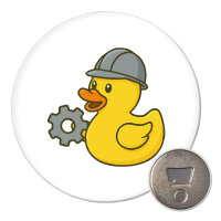 Magnet Quietscheente Maschinenbau Comic Gummiente 59mm Kühlschrankmagnet Flaschenöffner