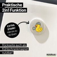 Magnet Quietscheente Maschinenbau Comic Gummiente 59mm Kühlschrankmagnet