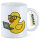 Kaffeetasse Quietscheente Softwareentwicklung Comic Gummiente 330ml