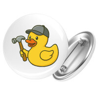 Button Quietscheente Handwerk Comic Gummiente