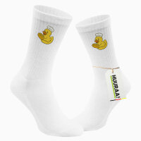 Unisex Socken Quietscheente Bäckerei Comic Gummiente Baumwolle
