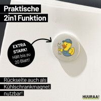 Magnet Quietscheente Kfz-Mechatronik Comic Gummiente 59mm Kühlschrankmagnet Flaschenöffner