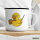Emaille Tasse Quietscheente Lehrer Comic Gummiente 300ml Vintage Emaille Becher