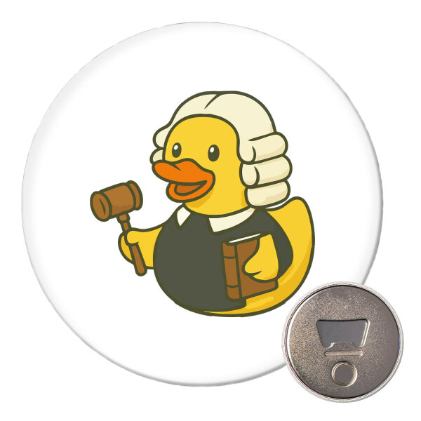 Magnet Quietscheente Jurist Comic Gummiente 59mm Kühlschrankmagnet Flaschenöffner
